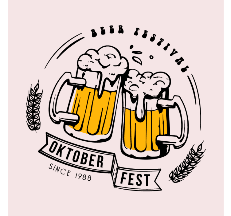 Beer mats oktoberfest toasts - TenStickers