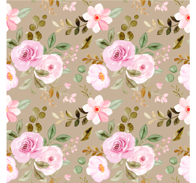 Coasters with botanical print design - TenStickers