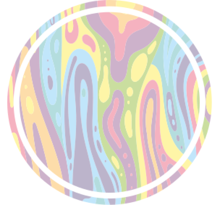Wavy pastel pattern coasters - TenStickers