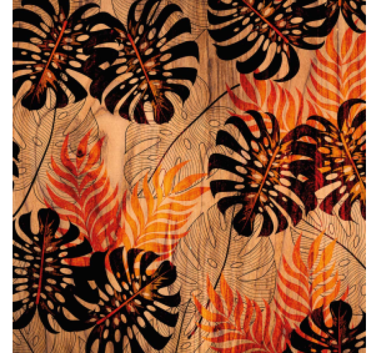 Coasters tropical foliage design - TenStickers