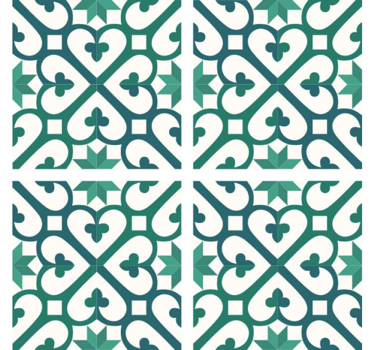 Coasters with intricate geometric design - TenStickers