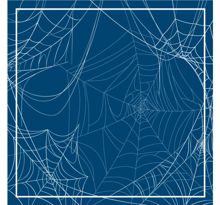 Intricate Web Pattern Halloween coaster - TenStickers