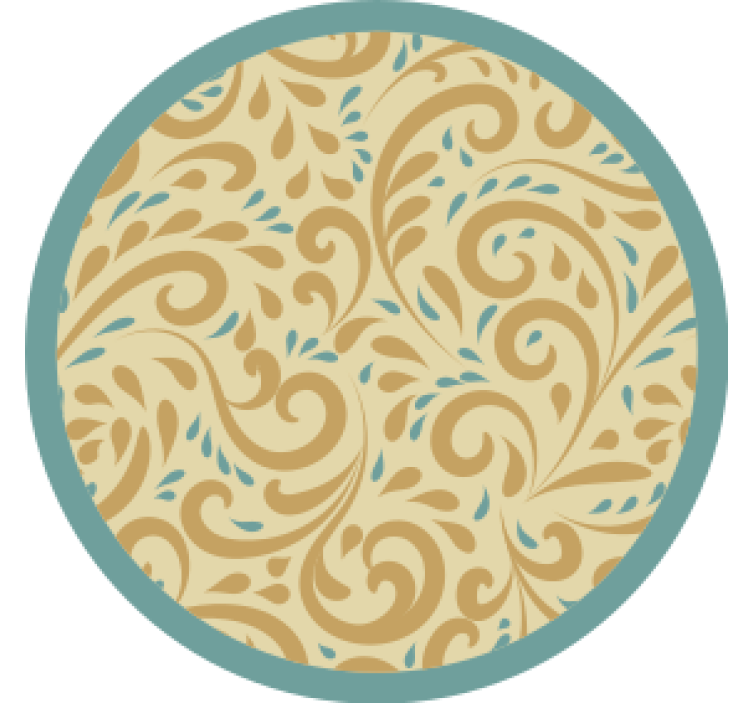 Coasters inspired by elegant floral design - TenStickers