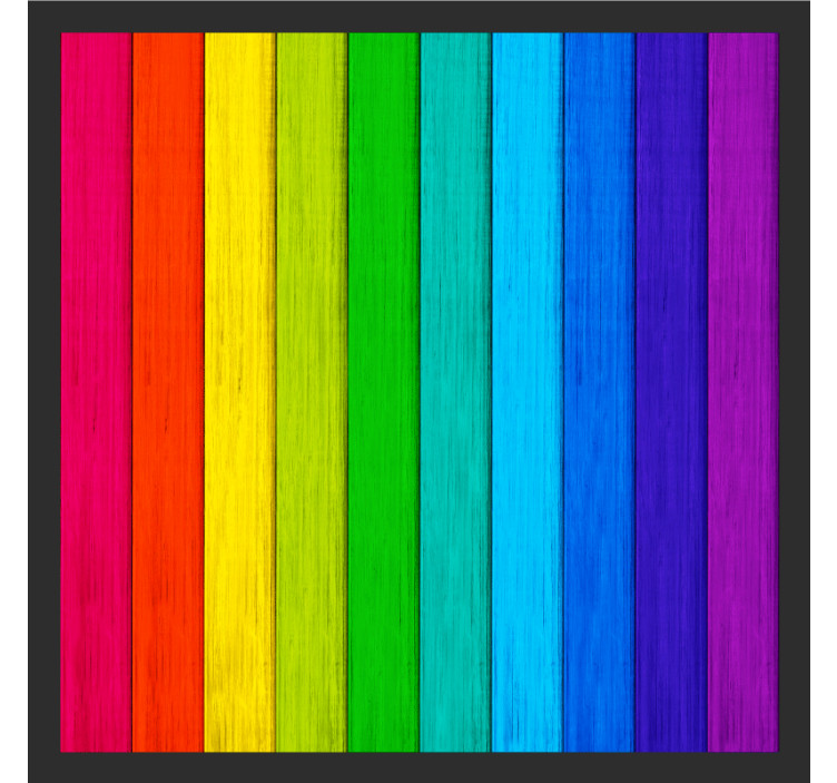 Vibrant color stripes coasters - TenStickers
