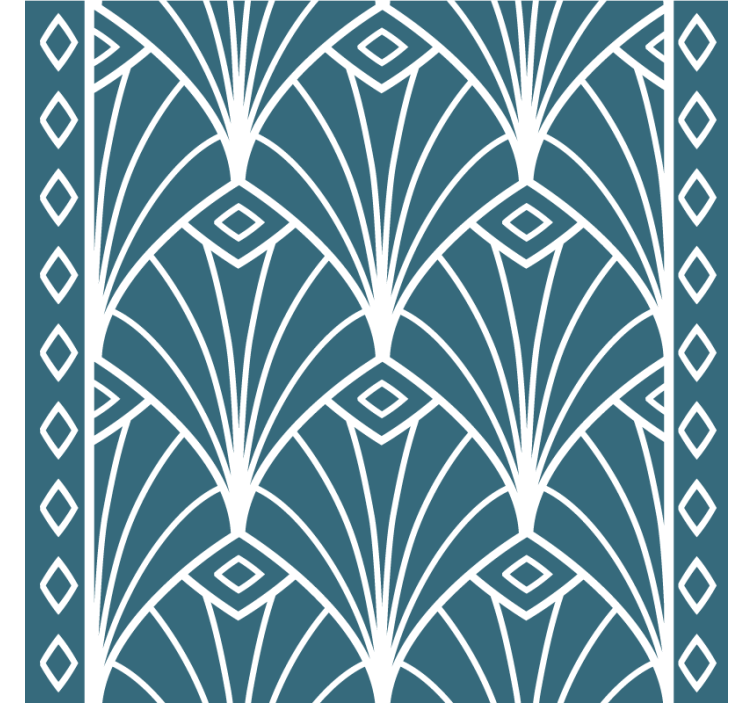 Geometric patterned motif coasters - TenStickers