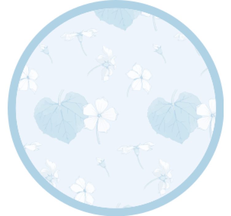 Floral print surface coasters - TenStickers