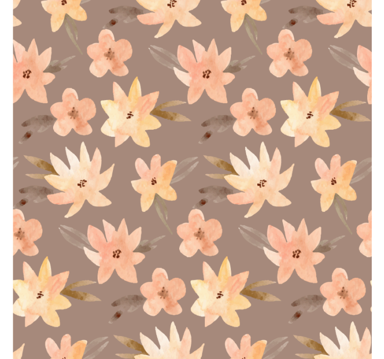 Botanical motif surface coasters - TenStickers