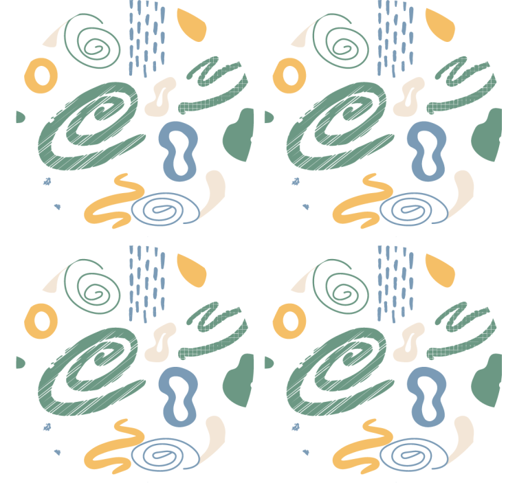 Coasters with abstract swirl patterns - TenStickers