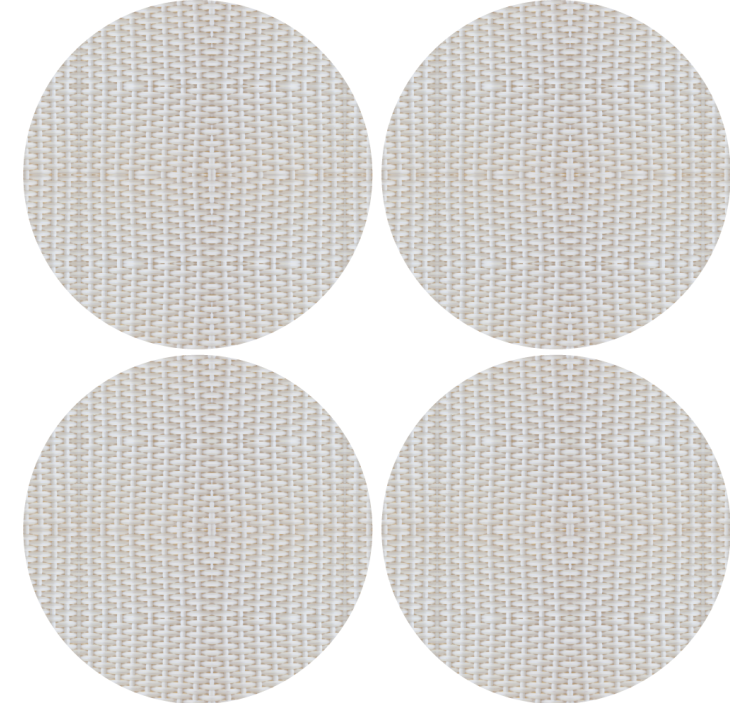 Coasters textured round surface mats - TenStickers