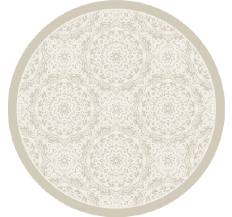 Coasters with intricate patterned round surface - TenStickers