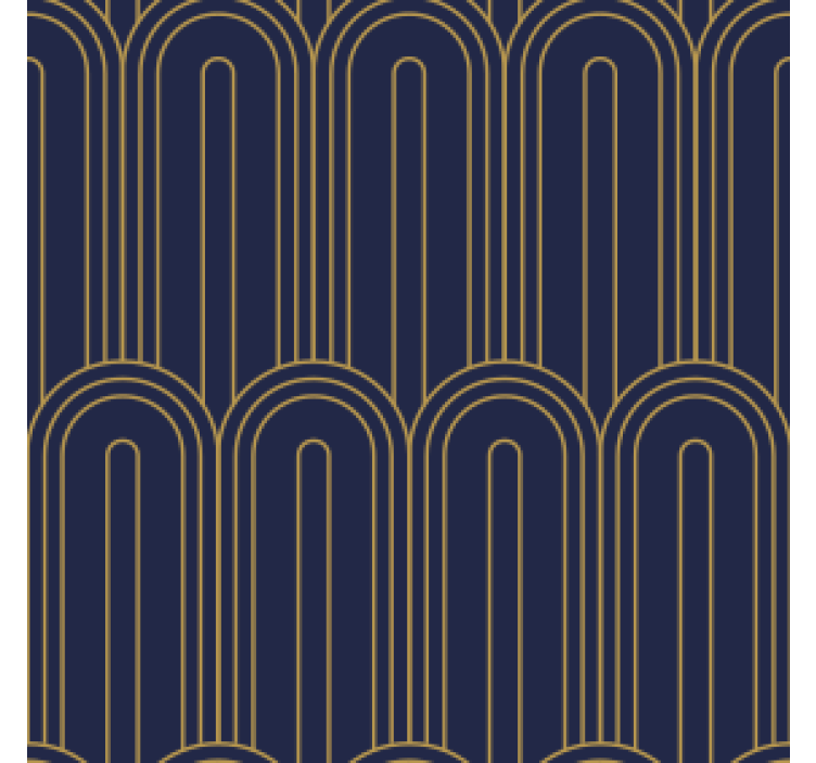 Curved lines pattern coasters - TenStickers