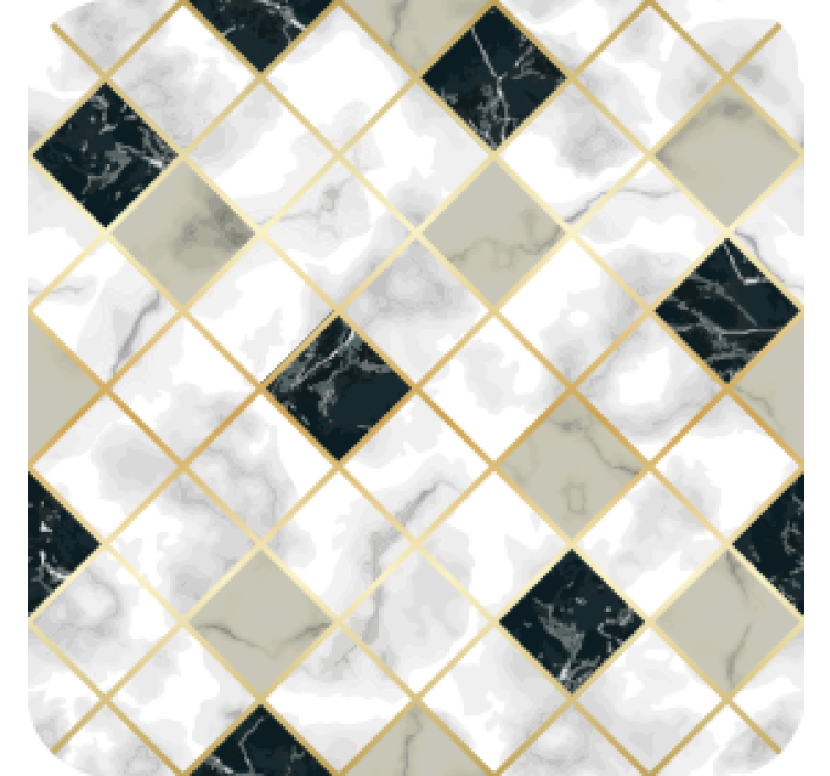 Coasters marble patterned tiles - TenStickers