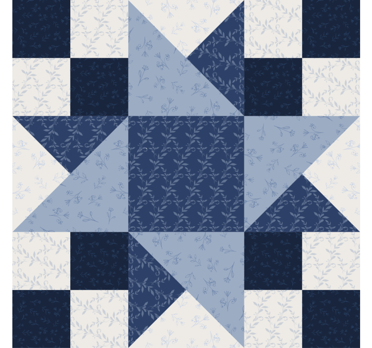 Coasters with elegant floral star pattern - TenStickers