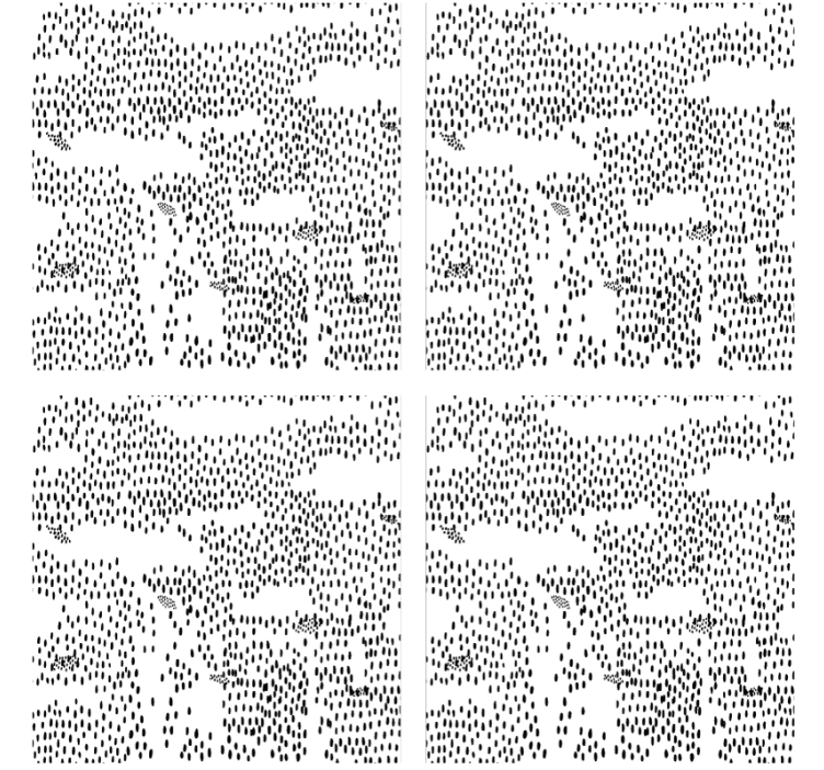 Coasters abstract black design - TenStickers