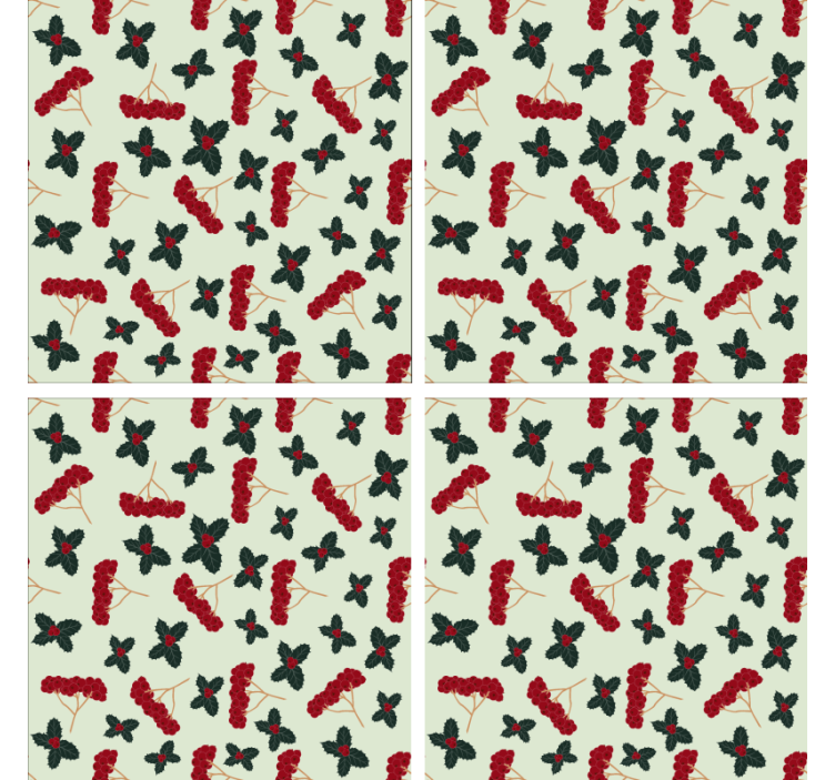 Coasters with floral inspired design - TenStickers