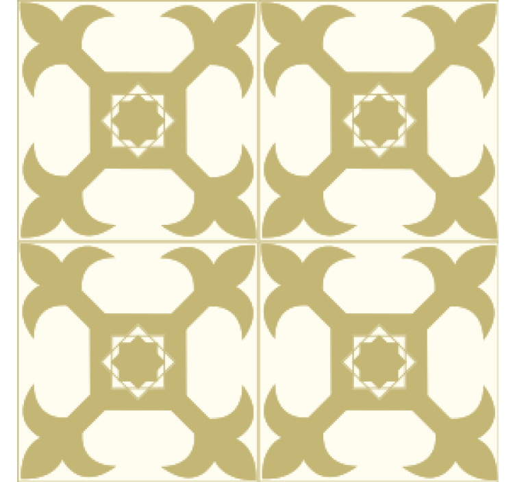 Symmetrical pattern coasters - TenStickers
