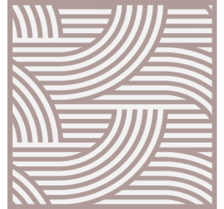 Layered line pattern coasters - TenStickers