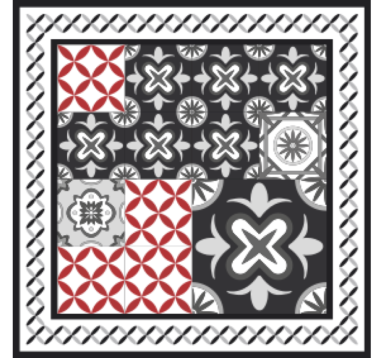 Coasters geometric patterns collage - TenStickers