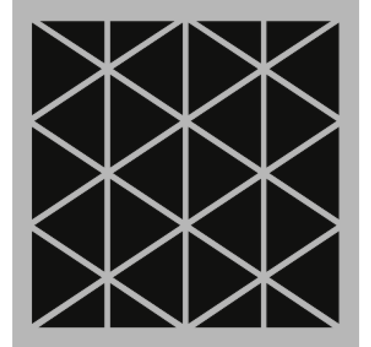 Gray and black triangle pattern more coasters - TenStickers