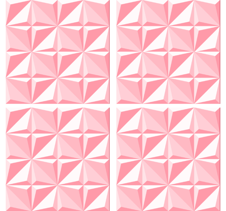 Coasters with textured geometric design - TenStickers