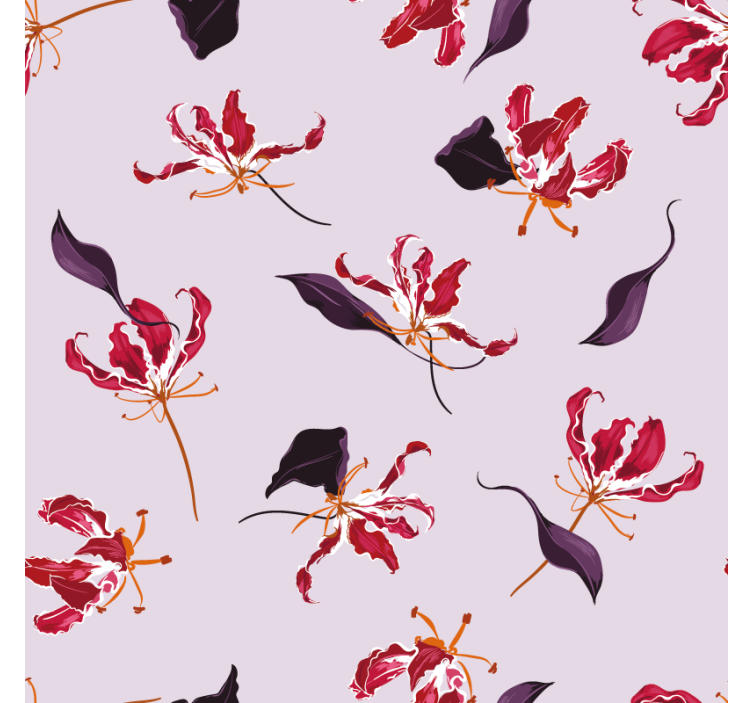 Coasters floral motif elegance - TenStickers