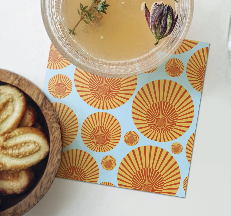 70's sunshine 70s coasters - TenStickers