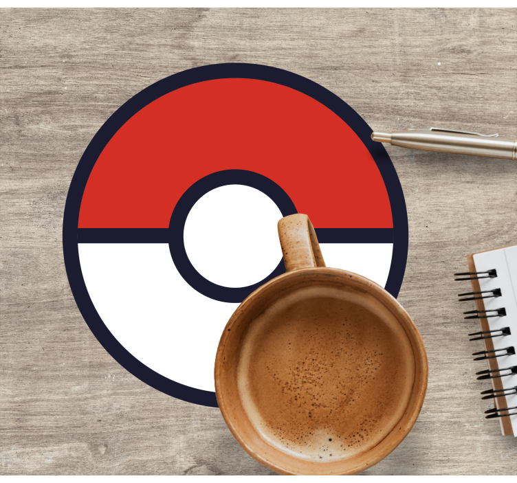 Pokemon ball geek coasters - TenStickers
