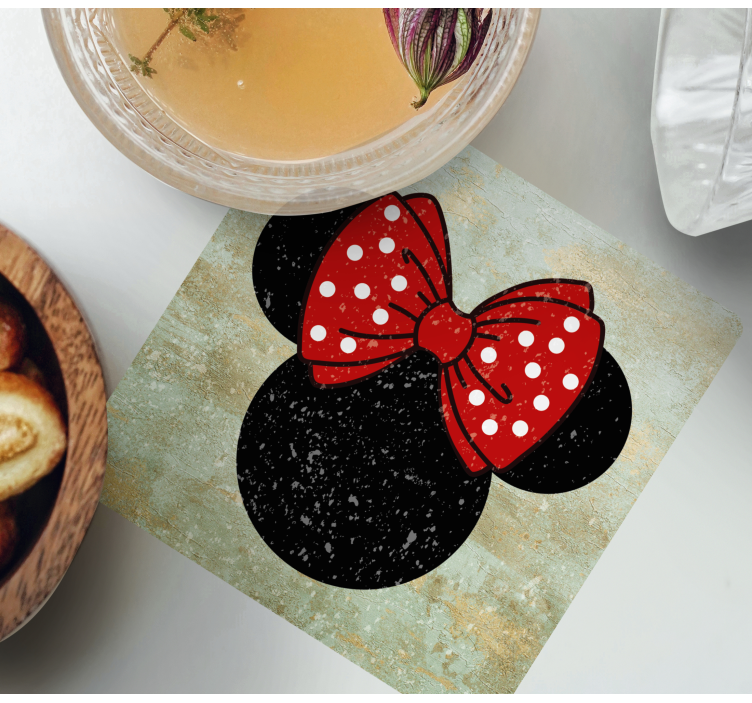 Vintage minnie mouse coaster - TenStickers