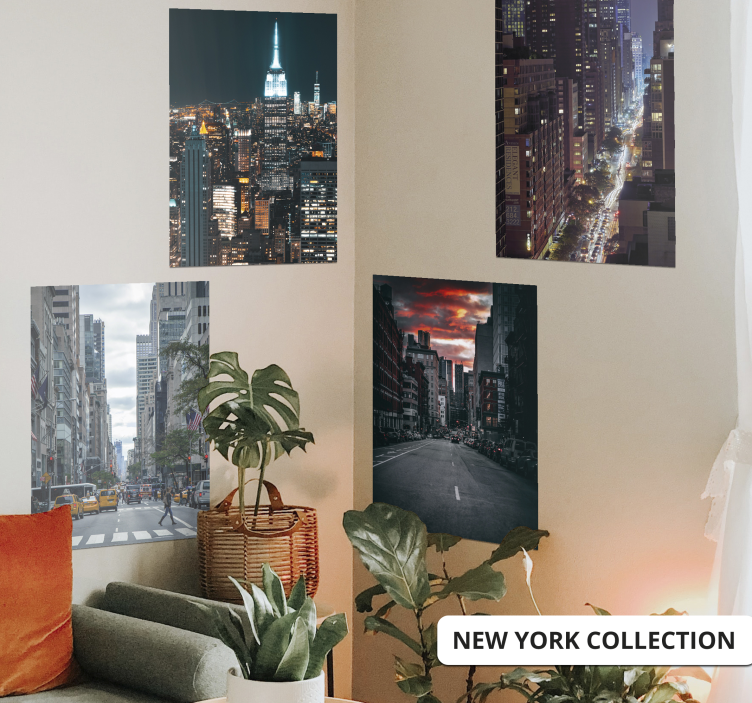 New York City buildings poster - TenStickers