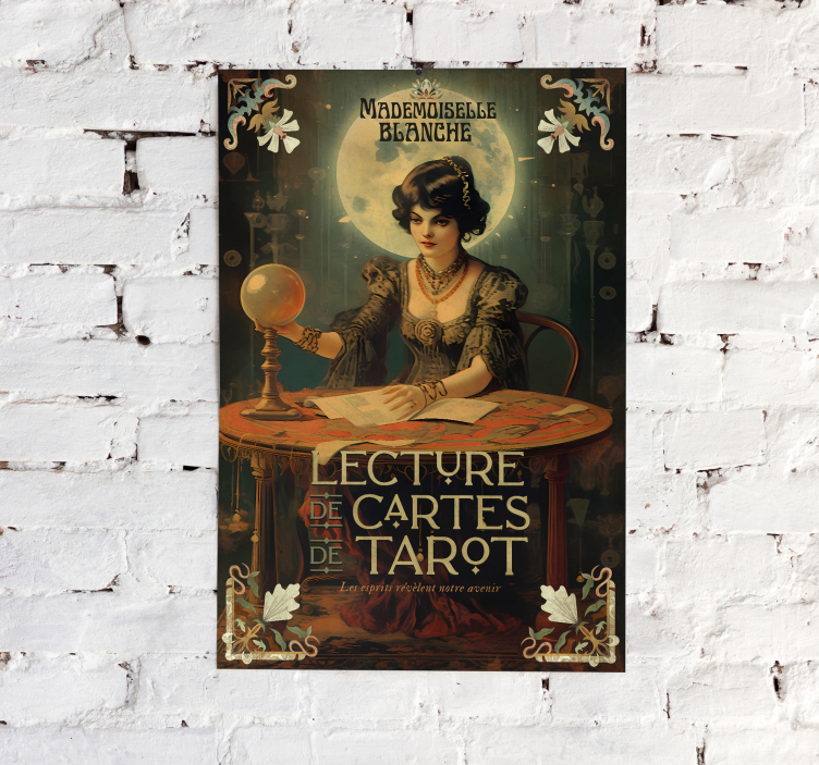 tarot readings vintage poster - TenStickers