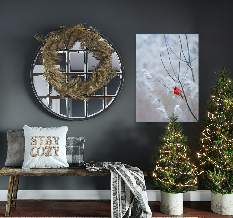 Christmas Bird poster print - TenStickers