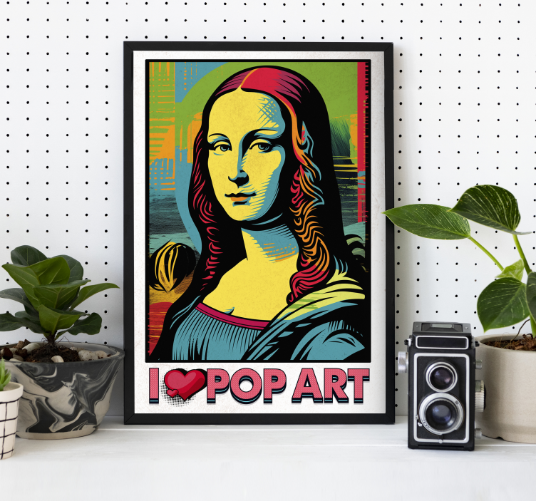 colorful Gioconda pop art poster - TenStickers