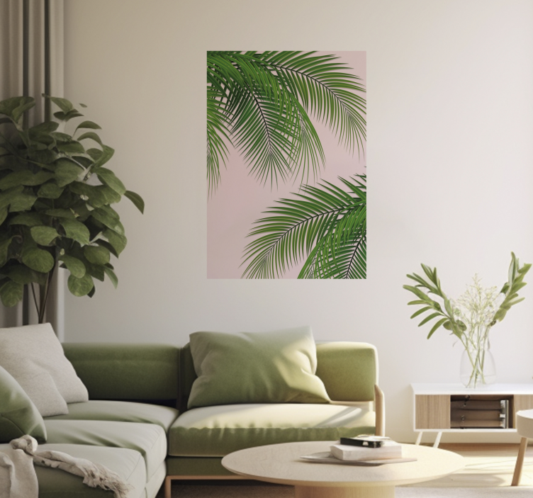 Hoja tropical Tropical Leaf tree poster - TenStickers