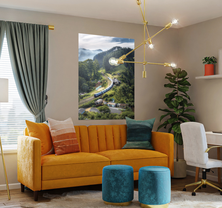 Landscape scenery train poster - TenStickers