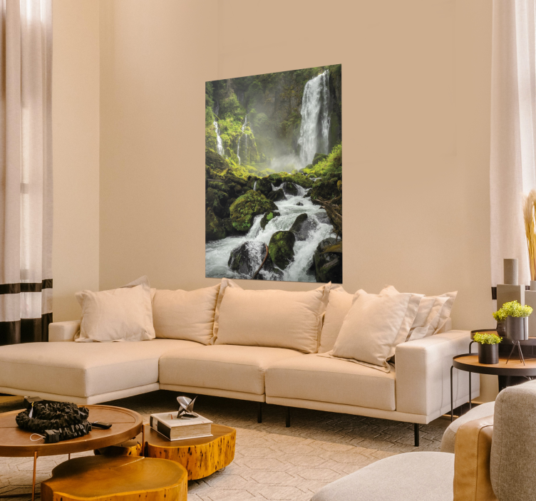 Landscape waterfall poster - TenStickers