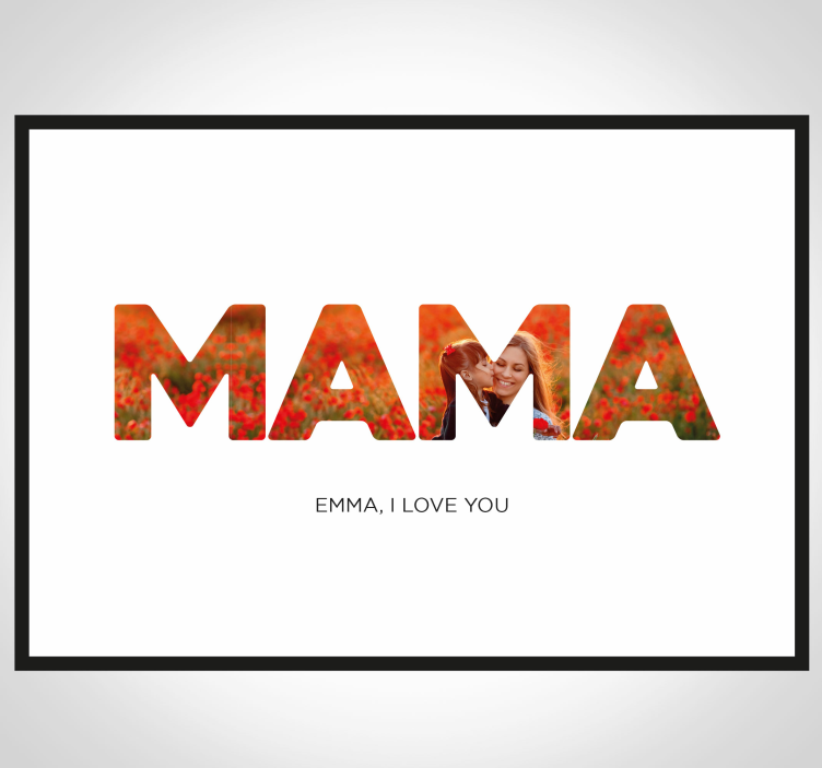 Mom, I love you. living room poster - TenStickers