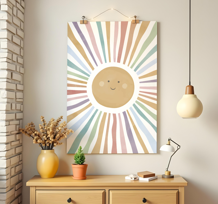 Nursery poster happy sun illustration for kids - TenStickers