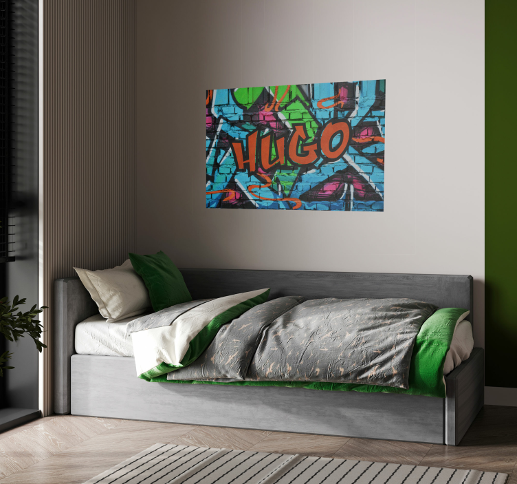 Personalized graffiti art poster print - TenStickers