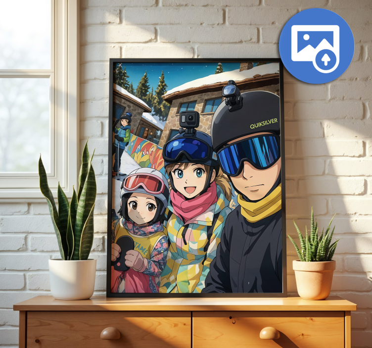 Upload your "Ghibli" style image customisable poster - TenStickers