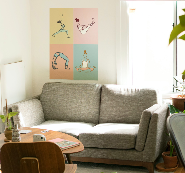 Yoga sports poster - TenStickers