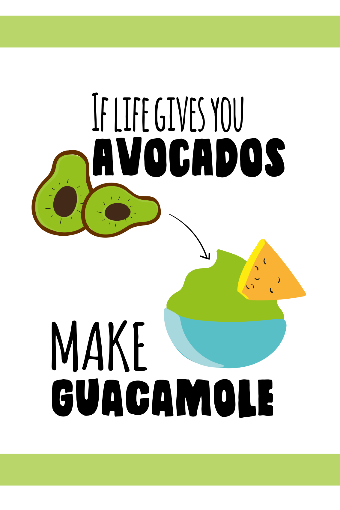Avocado you later kitchen poster - TenStickers