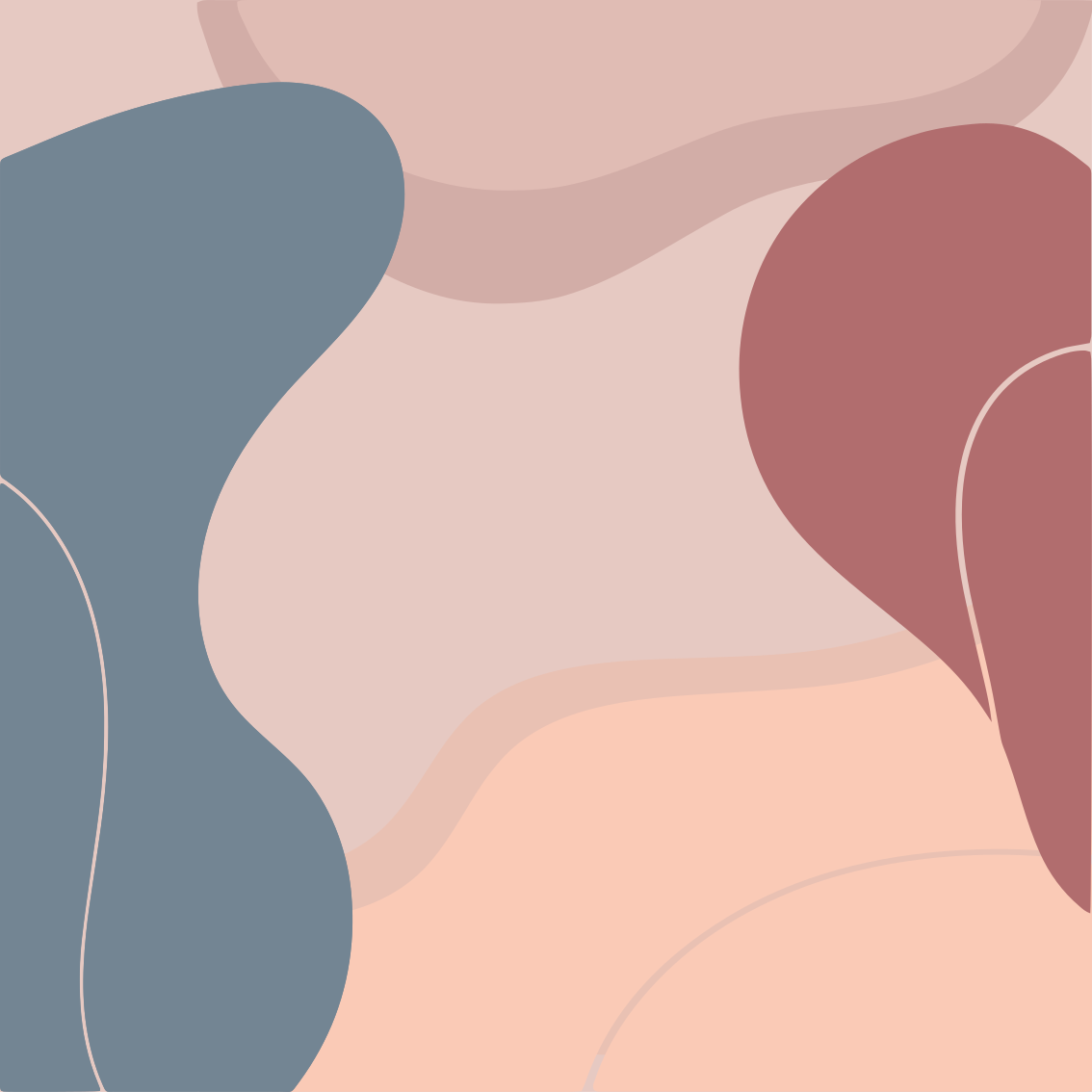 Living room poster in gentle wall art hues - TenStickers