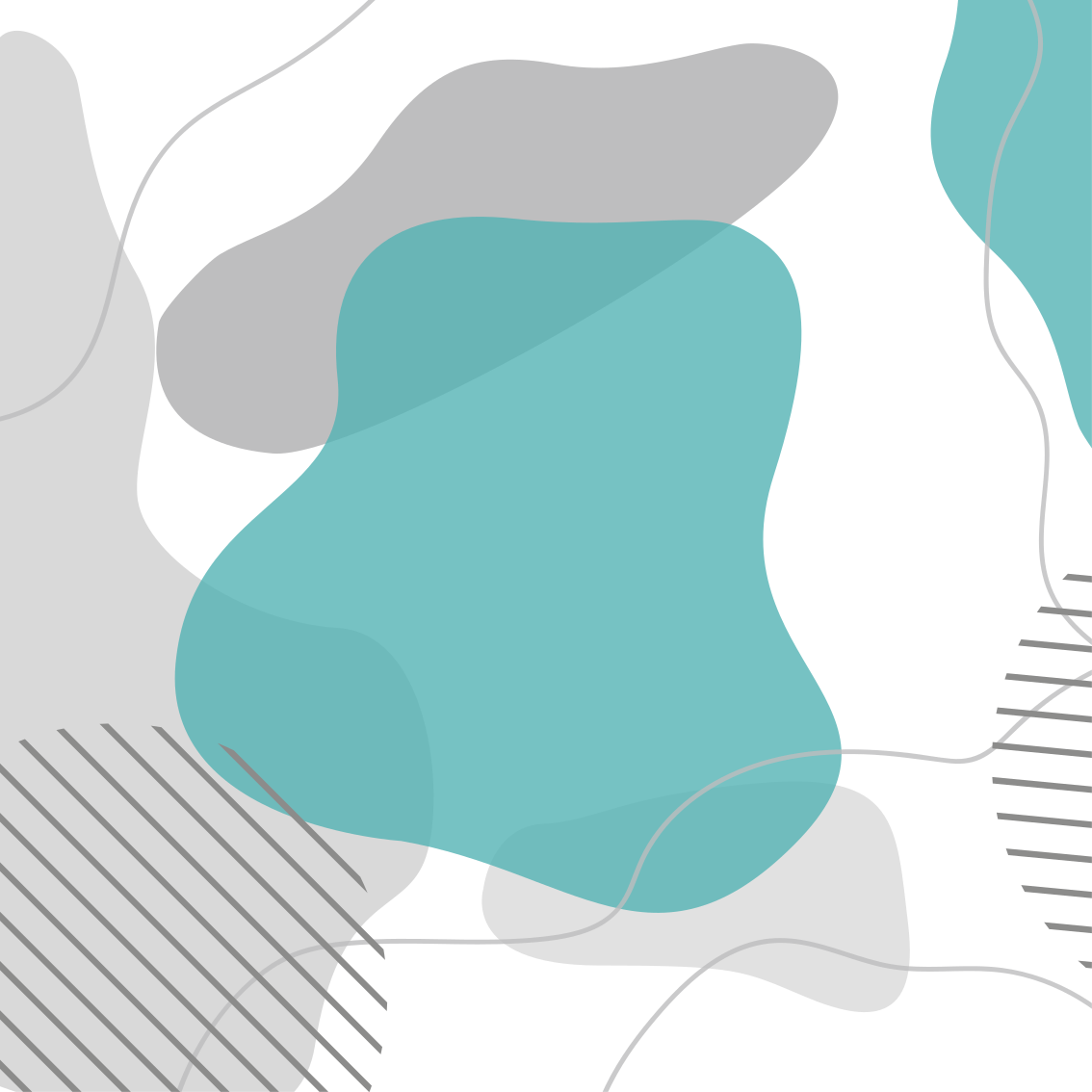 Living room poster in blue and green design - TenStickers