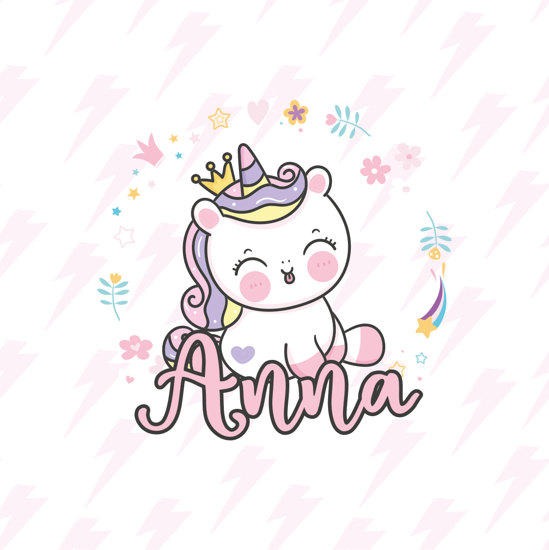 Nursery poster pretty baby unicorn - TenStickers