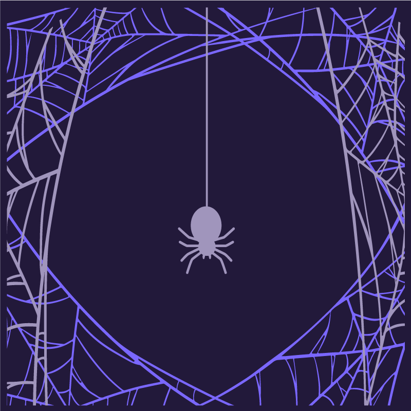 Spider web focus poster for teenager - TenStickers