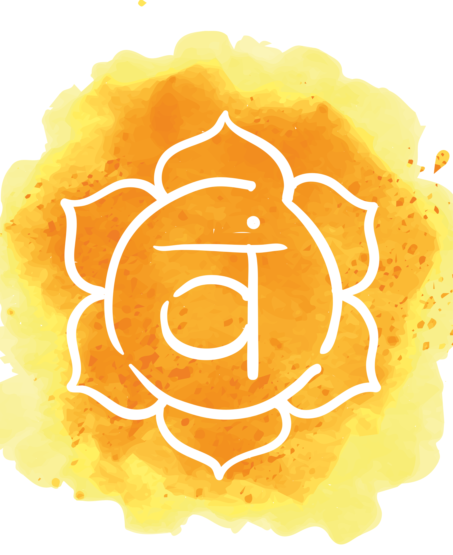Zen poster of the beautiful sacral chakra symbol - TenStickers