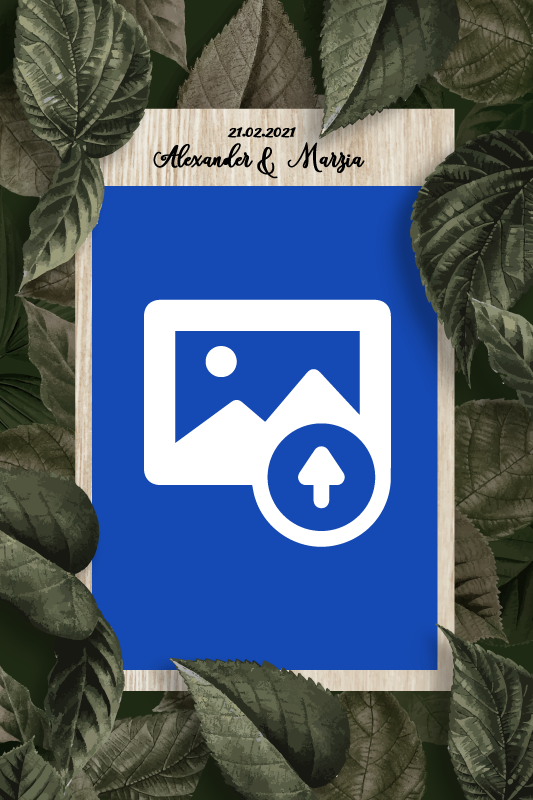 Wedding hands and bouquet event poster - TenStickers