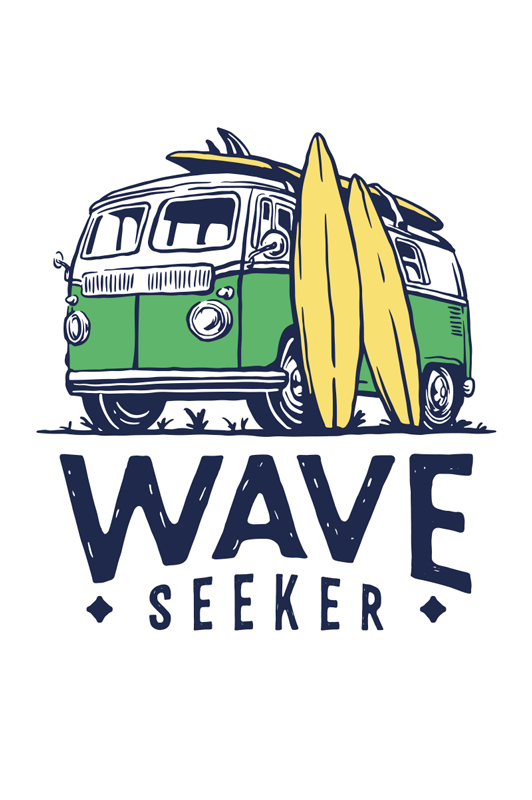 Sports poster surfing adventure - TenStickers