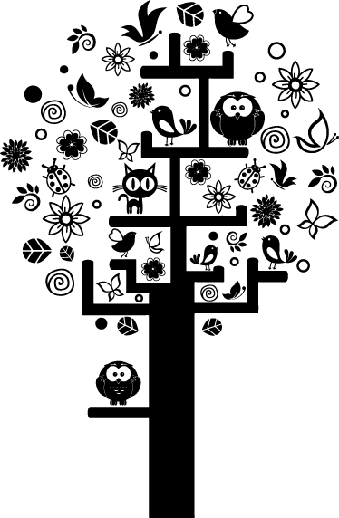 Tree poster very dense tree vinyl decor - TenStickers