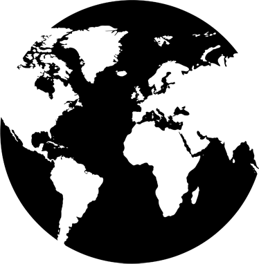Map poster world map circle decor adhesive - TenStickers